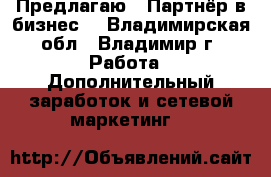 Предлагаю : Партнёр в бизнес  - Владимирская обл., Владимир г. Работа » Дополнительный заработок и сетевой маркетинг   